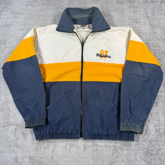 Barbarian Rugby Wear Other - Barbarian Rugby Wear Jacket Mens Large Blue Vintage 90s Colorblock Whalers